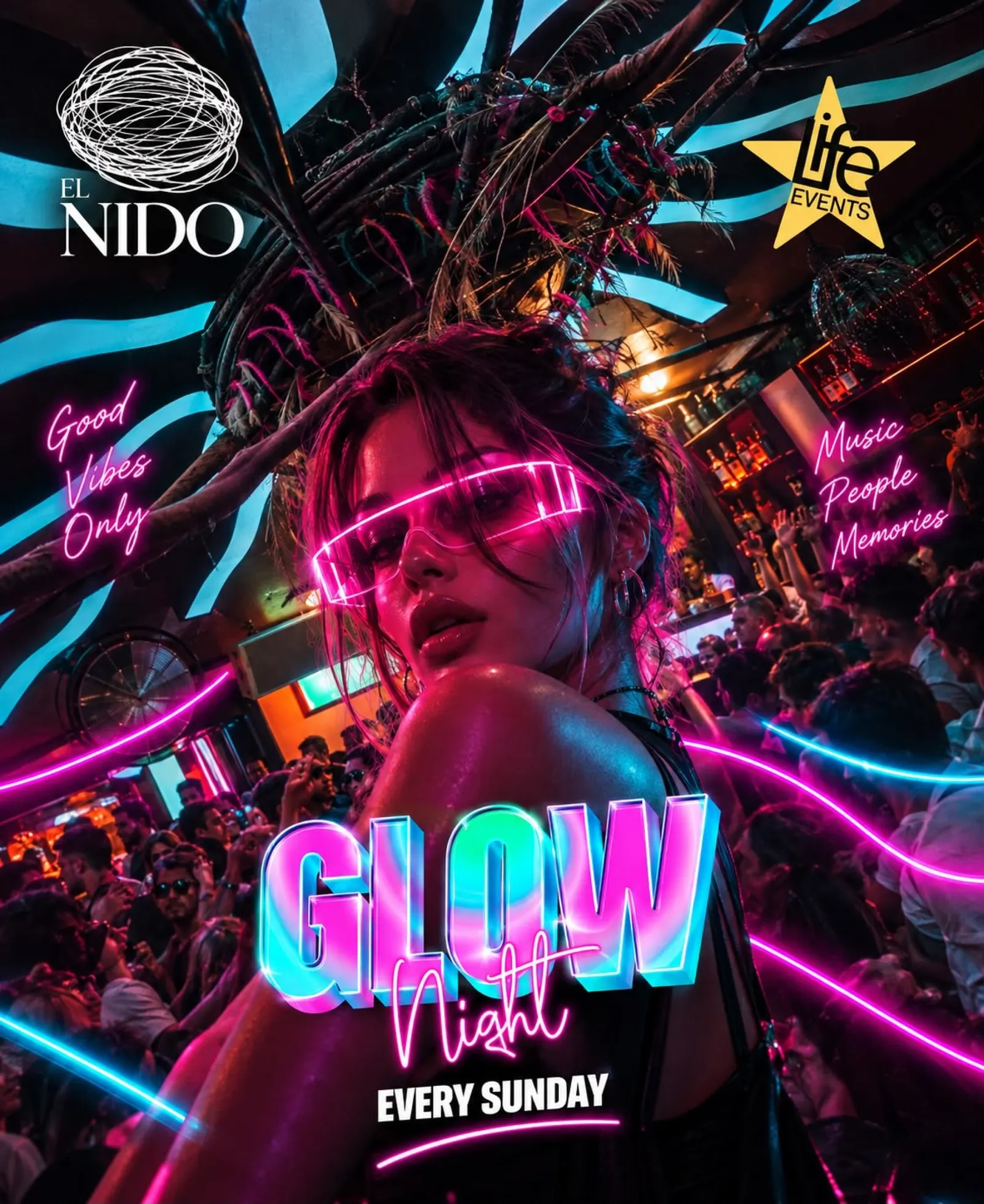Visuel officiel de Glow Night - El Nido