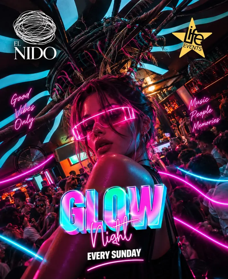 Visuel officiel de Glow Night - El Nido