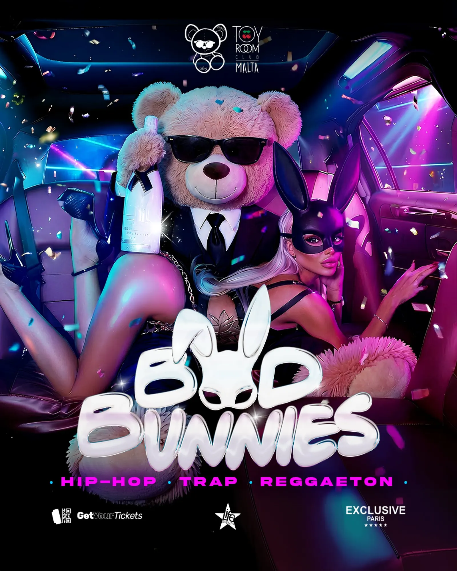 Visuel officiel de Bad Bunnies // Winter Edition 2026